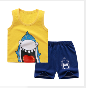 Kids' sleeveless shirts with pants